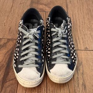 P448 John Spotted Cowiena Calf Hair Sneakers